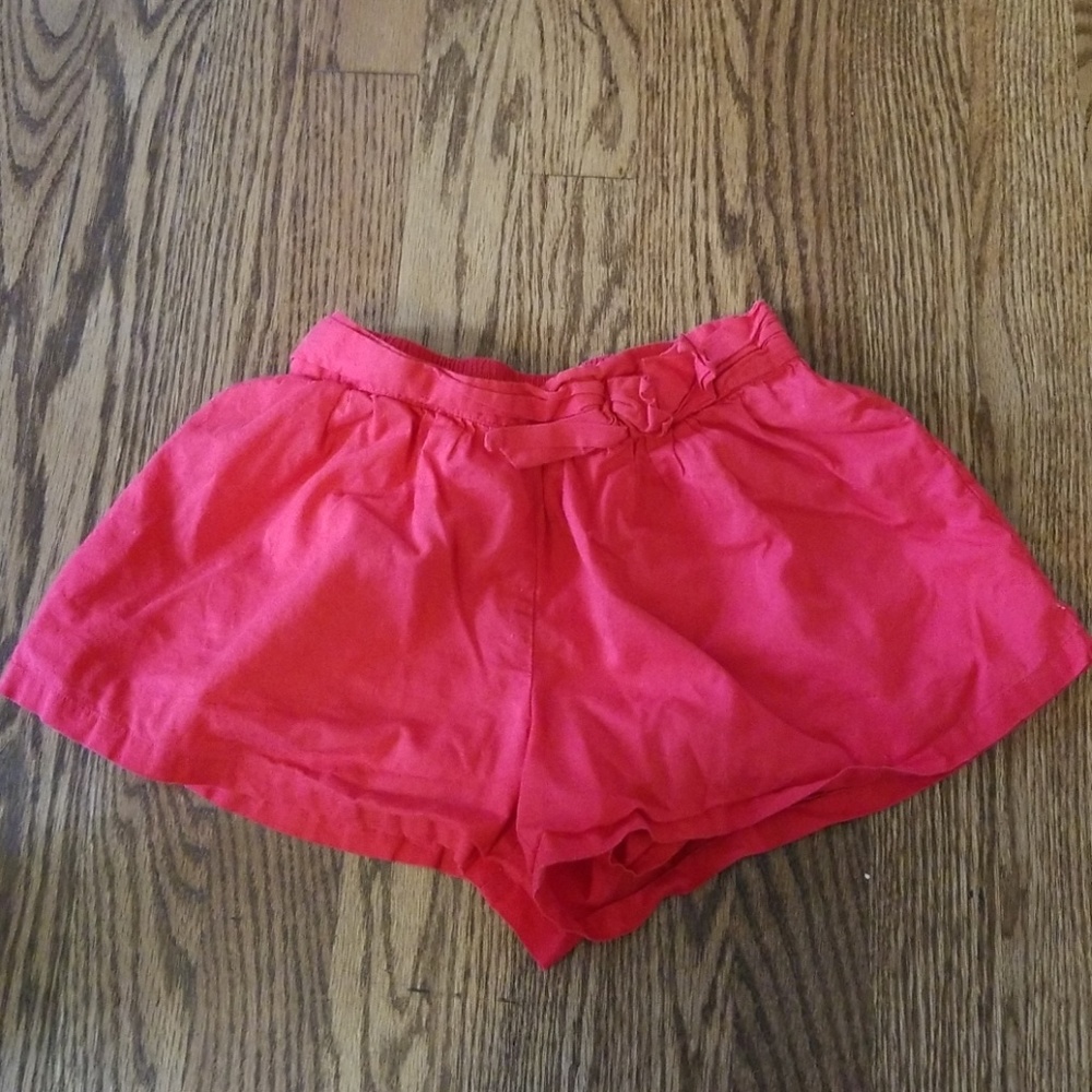 Red Janie and jack shorts (looks like skirt)